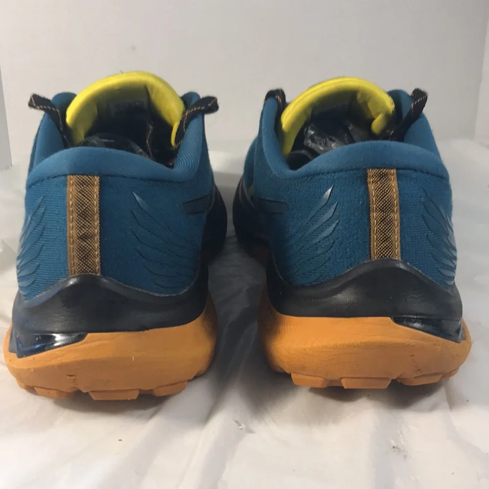ASICS Men's GT-2000 11 Trail Blue and Yellow Jacquard Mesh Lace Up Running Shoes